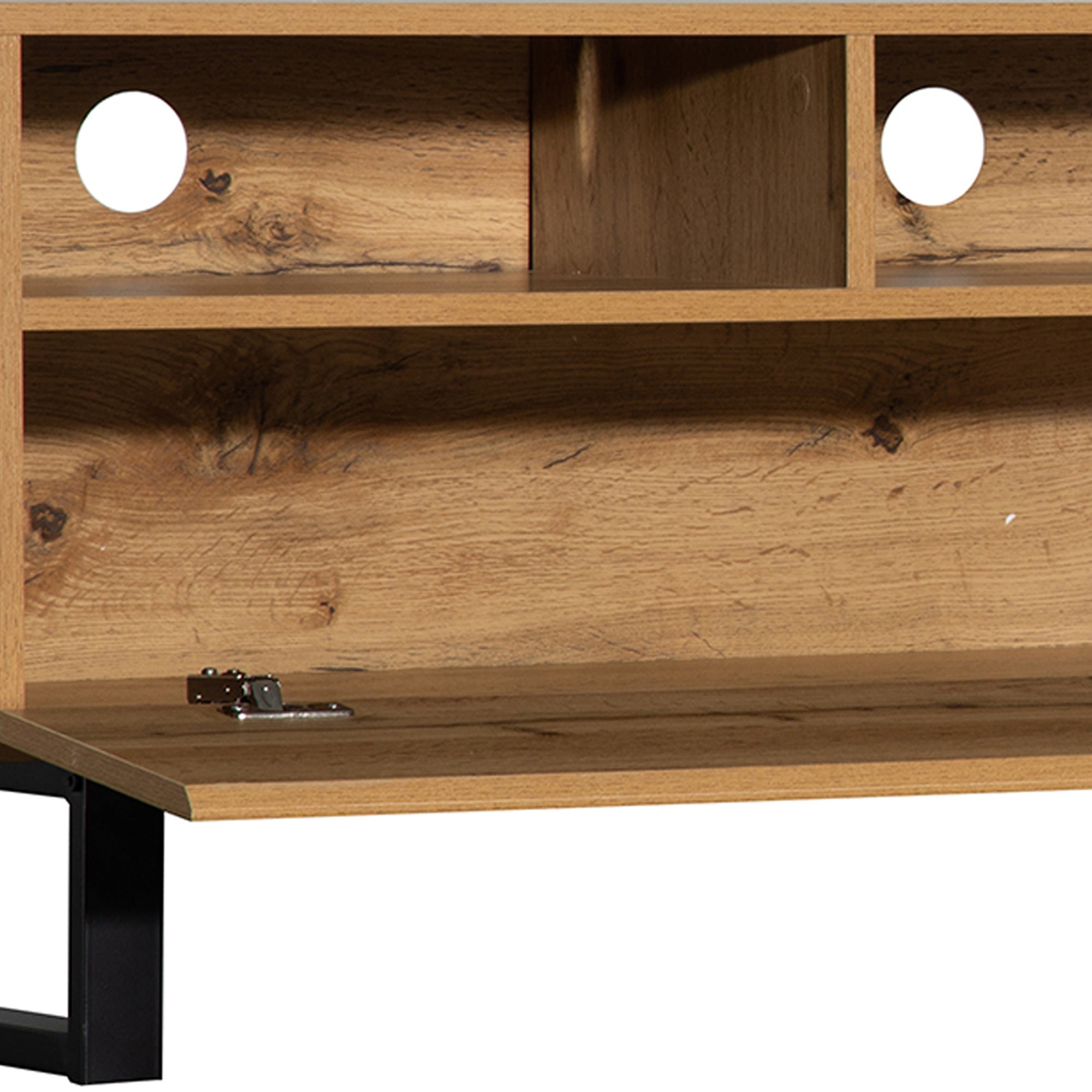 Modern TV Stand for 80'' TV with Double Storage Space