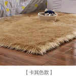 Washable Faux Wool Fluffy Area Rug