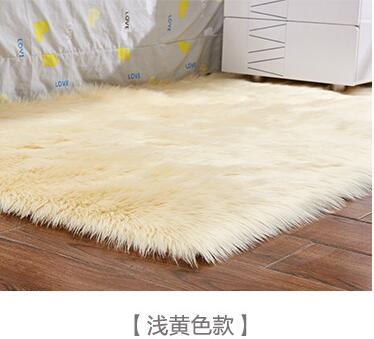 Washable Faux Wool Fluffy Area Rug