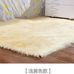 Washable Faux Wool Fluffy Area Rug