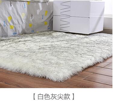 Washable Faux Wool Fluffy Area Rug
