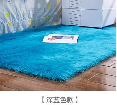 Washable Faux Wool Fluffy Area Rug