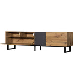 Modern TV Stand for 80'' TV with Double Storage Space