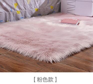 Washable Faux Wool Fluffy Area Rug