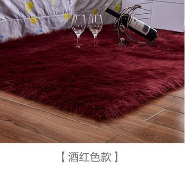 Washable Faux Wool Fluffy Area Rug