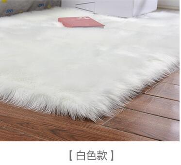 Washable Faux Wool Fluffy Area Rug