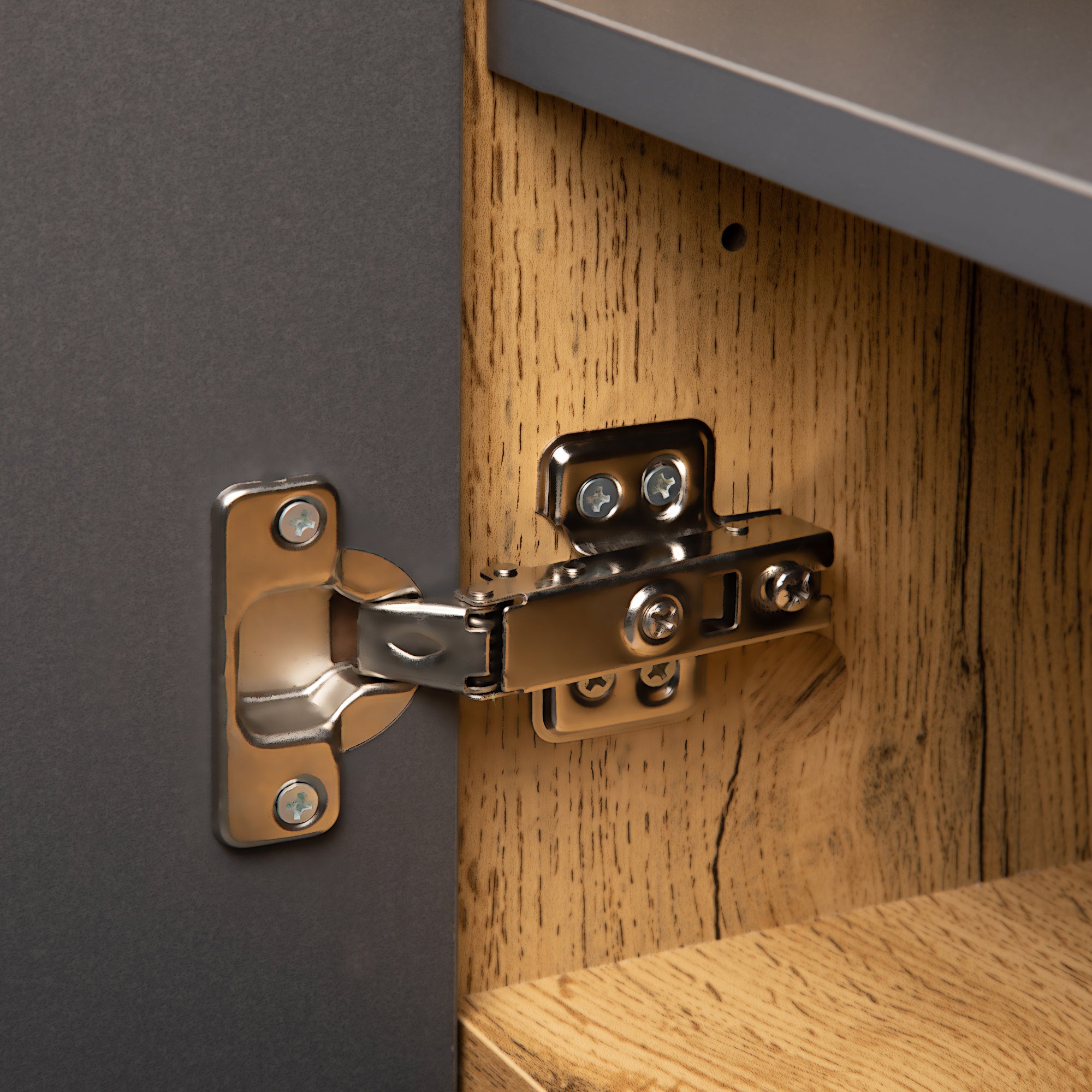 Modern TV Stand for 80'' TV with Double Storage Space